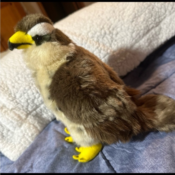 Tiger Tale Toys Realistic Falcon Stuffed Animal Plush Toy 12" from head to tail - Picture 4 of 7